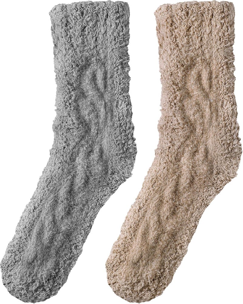 Premillow Womens Fuzzy Socks Fluffy Socks Women Winter Cozy Sock Warm Slipper Home Sleeping Sock for Women - Image 1